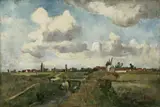 Paul Baum, Holländische Landschaft, 1884, Oil on canvas, relined