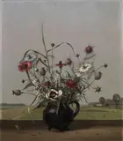 Herbert Böttger, Blumenstilleben, Öl auf Leinwand