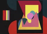 Étienne István Beothy, Composition, Gouache auf Velin