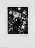 Marc Chagall, Naissance de la nuit, Original-Lithographie auf Velin