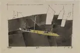 Adrift by Lyonel Feininger, Aquarell und Tuschfeder auf faserhaltigem elfenbeinfarbenen Papier, sold Nov 2007