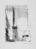Lyonel Feininger, Gelmeroda, Original-Lithographie on Velin