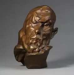 Paul Rudolf Henning, Porträtkopf F. Escher, Bronzeplastik
