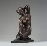 Kniende mit Badetuch (Variante) by Fritz Klimsch, Bronzeplastik, sold Nov 2007