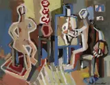 Bruno Krauskopf, Atelierszene