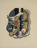 Fernand Léger, La Colombe, Original-Farblithographie auf Velin