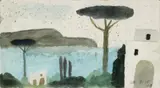 Landschaft bei Neapel by Max Peiffer Watenphul, Aquarell über Bleistiftvorzeichnung, sold Nov 2007
