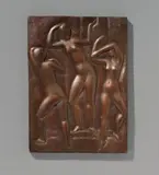 Emy Roeder, Unter der Dusche. Padula I., Bronzerelief