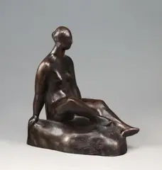 Sitzende by Edwin Scharff, Bronzeplastik, sold Nov 2007