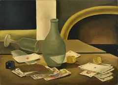Eberhard Viegener, Stilleben, Lack auf Sperrholz