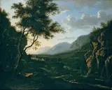 zugeschrieben Wilhelm von Bemmel, GEBIRGSLANDSCHAFT., Öl auf Leinwand