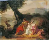 MYTHOLOGISCHE SZENE. by French School, Öl auf Holz, sold Nov 2007