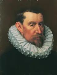 Adriaen Thomasz. Key, BILDNIS EINES HERRN MIT WEISSER HALSKRAUSE., Öl auf Holz