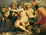 Abraham Janssens, ALLEGORIE DER VIER ELEMENTE., Öl auf Holz (parkettiert)