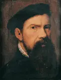 Spanish School, PORTRÄT EINES MANNES MIT BART.