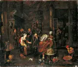 Gerard Thomas, ARZTSTUBE., Öl auf Leinwand (doubliert)