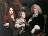 Wallerant Vaillant, FAMILIENBILDNIS., Öl auf Leinwand (doubliert)