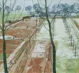 Max Clarenbach, BLICK IN EINEN GROSSEN GARTEN.