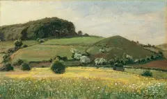 Wilhelm Degode, EIFELLANDSCHAFT., Signiert und datiert unten rechts: W. Degode 22. Öl auf Holz