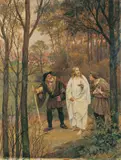 Eduard von Gebhardt, CHRISTUS UND DIE JÜNGER VON EMMAUS.
