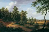 Carl Ehrenfried Held, SÄCHSISCHE LANDSCHAFT BEI DRESDEN, Öl auf Leinwand