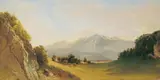 Friedrich Loos, DER UNTERSBERG BEI SALZBURG., Öl auf Leinwand