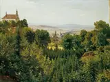 Karl Bernard Mackeldey, BLICK AUF FULDA., Signiert unten links: C Mackeldey. Öl auf Leinwand
