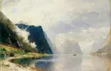 Georg Anton Rasmussen, FJORDLANDSCHAFT.