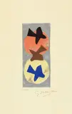 Georges Braque, Soleil et Lune I. Soleil et Lune II, 2 Farblithographien nach Vorlagen des Künstlers, auf Rives-Velin