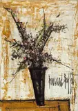 Bernard Buffet, Fleurs de Pommiers, Öl auf Leinwand