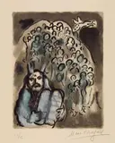 Marc Chagall, Moise et son Peuple, Original-Farblithographie auf Arches-Velin