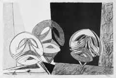 Masques by Max Ernst, Original-Farblithographie auf Arches-Velin, sold Jun 2007