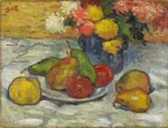 Georges d'Espagnat, Fleurs et Fruits, Öl auf Leinwand