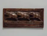Drei galoppierende Schweine by August Gaul, Bronzerelief, sold Jun 2007