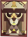 Auguste Herbin, Composition, Gouache auf elfenbeinfarbenem Papier