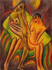 Hans Siebert von Heister, Familie, 1920, Oil on canvas