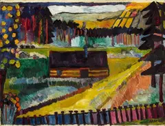 Andreas Jawlensky, Lichtung, Öl auf Leinwand