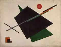 Anna-Chaja Abelevna Kagan, Suprematistische Komposition, Öl auf Leinwand