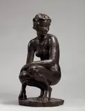 Hockende by Fritz Klimsch, Bronzeplastik, sold Jun 2007