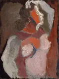 Helmut Kolle, Die Schauspielerin Rosa Valetti, Öl auf Leinwand