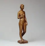 Schreitende, Hand vor der Brust by Gerhard Marcks, Bronzeplastik, sold Jun 2007