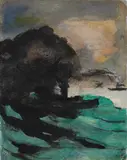 Dampfer by Emil Nolde, Aquarell auf japanähnlichem Velin, sold Jun 2007