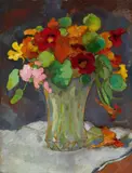 Emil Orlík, Stilleben mit roten Kresseblüten