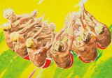 Alle greifen nach den Sternen by Norbert Bisky, Öl auf Leinwand, sold Jun 2007