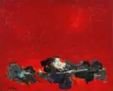 Francis Bott, Ohne Titel (Komposition auf Rot)