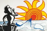 Ohne Titel by Alexander Calder, Gouache und Tusche auf Karton mit Prägestempel "CANSON LAVIS ", sold Jun 2007