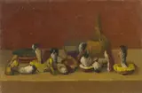 Natura morta by Antonio Calderara, Öl auf Holz, sold Jun 2007