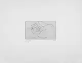 Eduardo Chillida, Esku 1, Original-Radierung (Ätzung) auf gelblichem leicht genarbten Richard de Bas-Velin