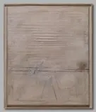 Ohne Titel by Karl Fred Dahmen, Pigmente, Leim, Sand etc., teils geschabt, auf Leinwand, sold Jun 2007