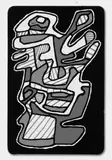 Jean Dubuffet, Banque de l'hourloupe, 52 Spielkarten und eine Titelkarte, Farbserigraphie auf Karton jeweils um